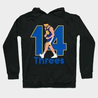 Klay Thompson 14 Three's Celebration - Golden State Warriors Hoodie